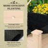 Outsunny Raised Garden Bed with Legs, 34" x 18" x 30", Elevated Wooden Planter Box, Self-Draining with Bed Liner for Vegetables, Herbs