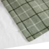 Plaid Faux Leather Tab Top Curtain Panel with Fleece Lining(Only 1 Pc Curtain Panel)