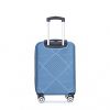 4-piece ABS lightweight suitcase, 14 inch makeup box, aircraft wheels (14/20/24/28) BLUE