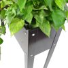 Elevated garden bed, metal elevated outdoor flowerpot box, suitable for backyard and terrace, large flowerpot, suitable for vegetable and flower book