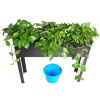 Elevated garden bed, metal elevated outdoor flowerpot box, suitable for backyard and terrace, large flowerpot, suitable for vegetable and flower book