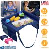 Kids Safety Travel Tray Waterproof Car Seat Play Tray Baby Drawing Board Snack Table Tablet Toy Holder
