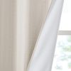 Basketweave Room Darkening Curtain Panel Pair(2 Pcs Window Panels)