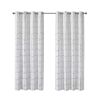 Total Blackout Metallic Print Grommet Top Curtain Panel(Only 1 Pc Panel)