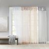Twisted Tab Voile Sheer Window Pair