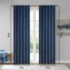 Room Darkening Poly Velvet Rod Pocket/Back Tab Curtain Panel Pair(2 Pcs Window Panels)