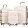 Luggage Sets New Model Expandable ABS Hardshell 3pcs Clearance Luggage Hardside Lightweight Durable Suitcase sets Spinner Wheels Suitcase with TSA Loc