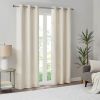 Basketweave Room Darkening Curtain Panel Pair(2 Pcs Window Panels)