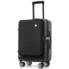 Carry-on Luggage 20 Inch Front Open Luggage Lightweight Suitcase with Front Pocket and USB Port, 1 Portable Carrying Case