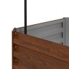 Outsunny Galvanized Raised Garden Bed, 24" x 24" x 11.75" Outdoor Planter Box with Trellis Tomato Cage and Open Bottom for Climbing Vines, Vegetables